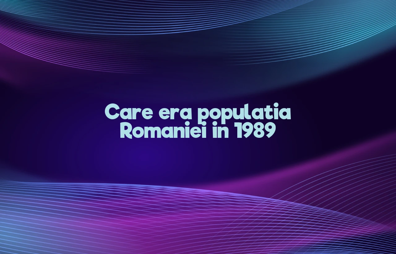 populatia romaniei 1989