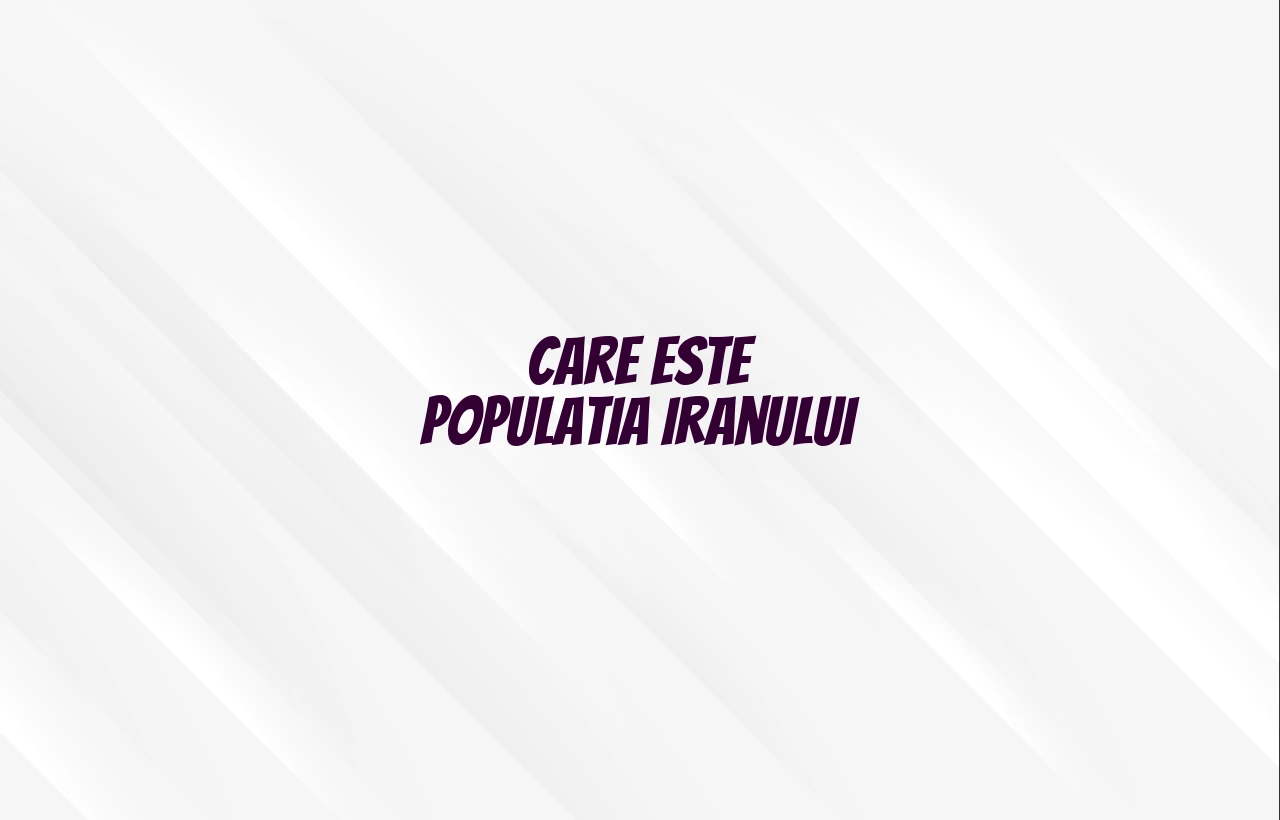populatia iranului