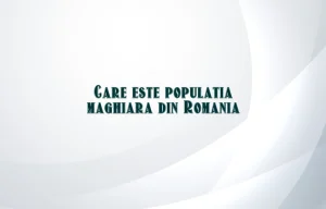 populatia maghiara din romania