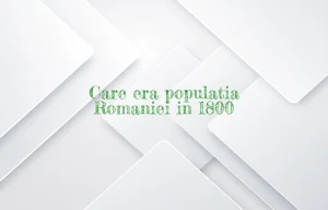 populatia romaniei 1800
