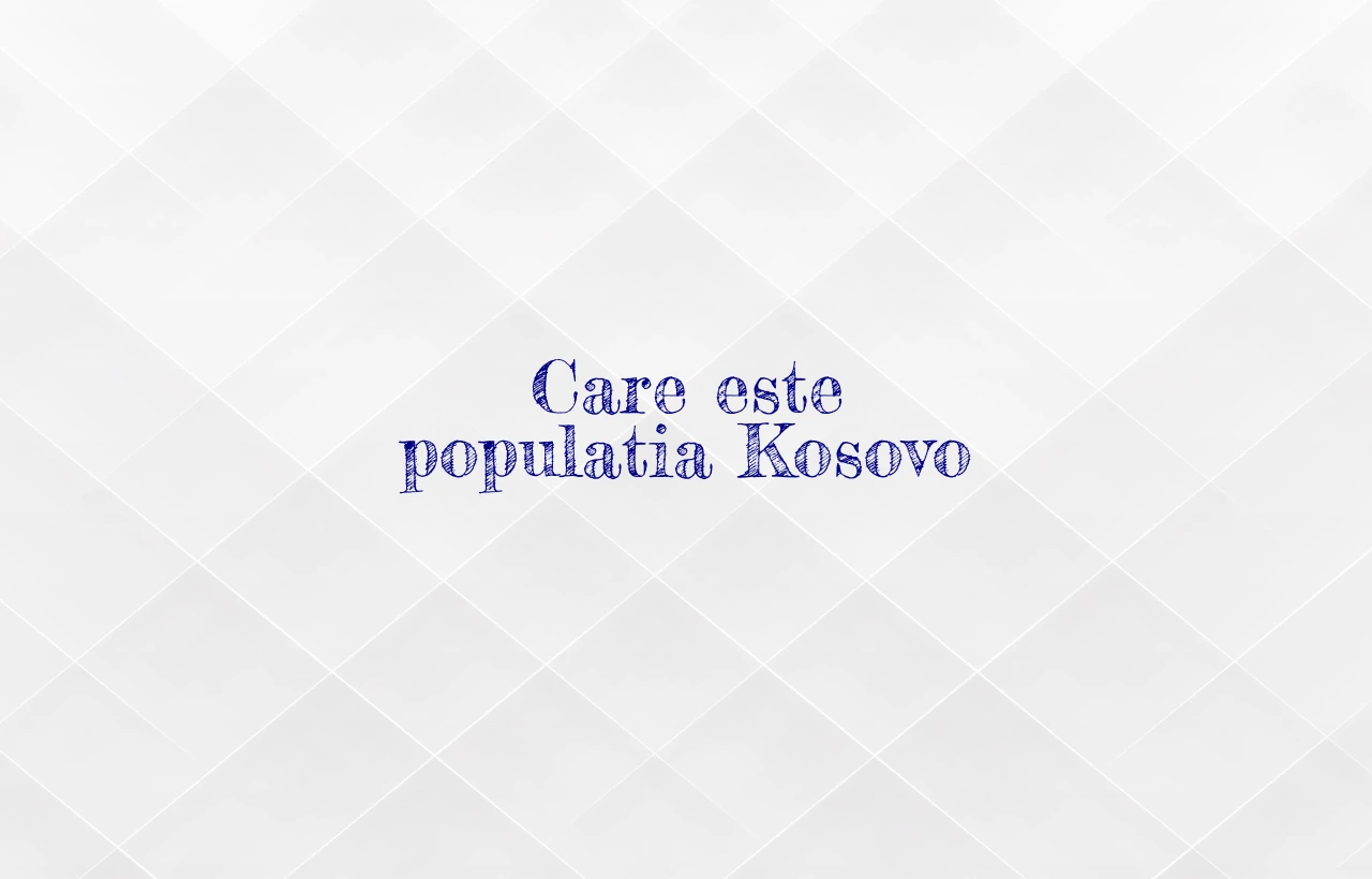 populatia kosovo