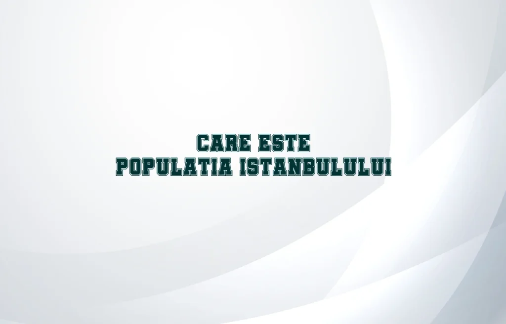 populatia istanbulului