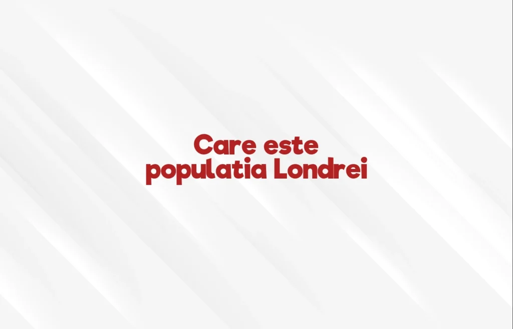 populatia londrei