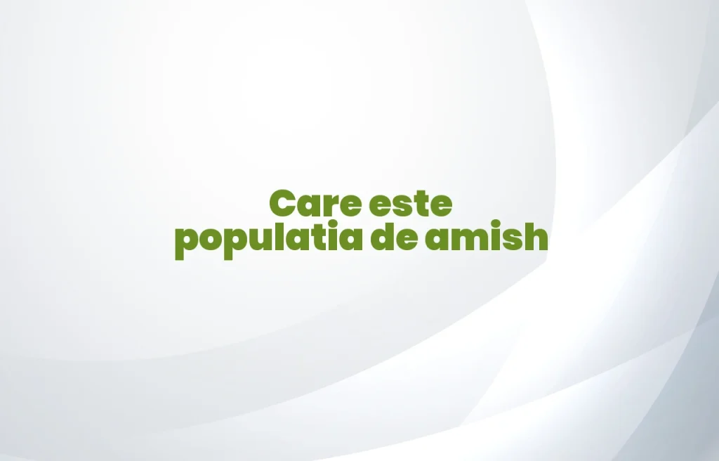 populatia amish