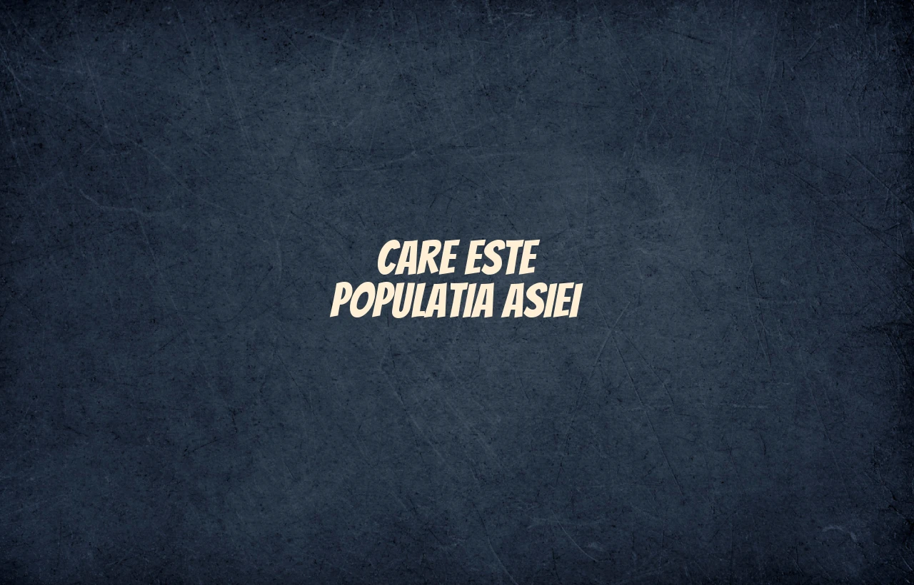 populatia asiei