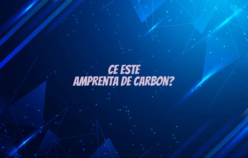 ce este amprenta de carbon